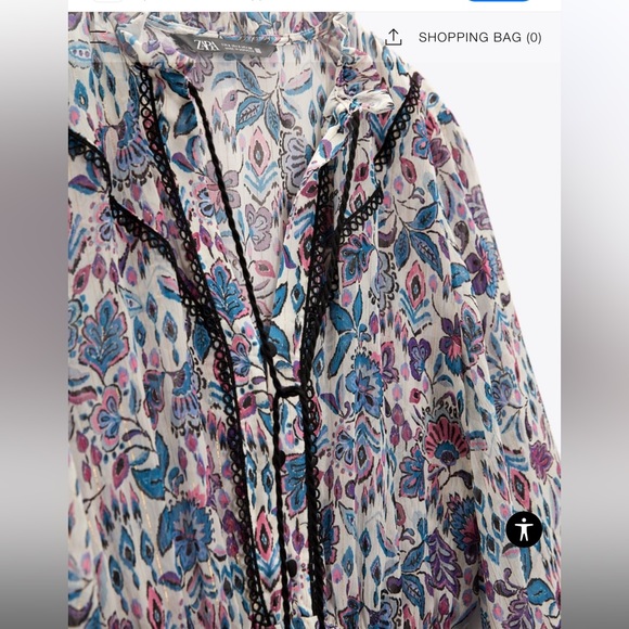 Lace trim printed maxi dress - Picture 5 of 5